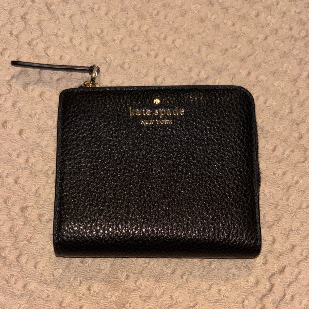 Kate Spade Black Textured Wallet